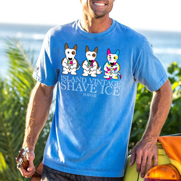 Shave Ice Band-Blue Hawaii Dyed T-Shirt