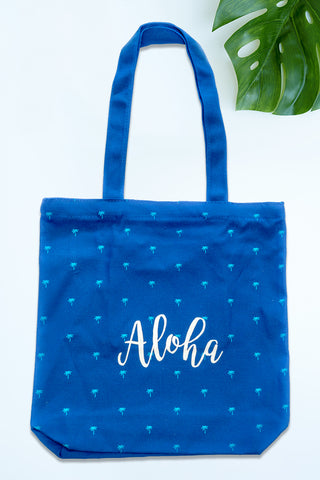 Aloha Tote Bag with Zipper